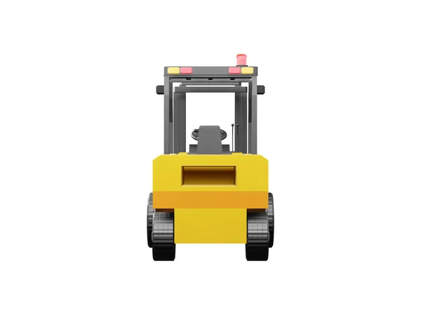 Depo Aracı Modelinde Kullanmak Için Forklift Forklift Beyaz Arkaplanda Izole — Stok fotoğraf