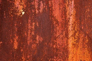 Surface of rusted metal sheet texture detail of metal sheet exposed to outdoor weather conditions for a long time Abstract background for advertising about anti rust product or metal and various textures