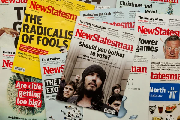 New Statesman Magazine covers — Stock Photo, Image
