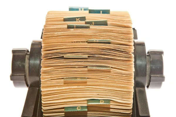 Rolodex — Zdjęcie stockowe