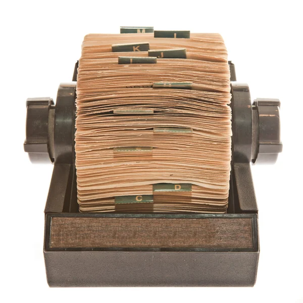 Rolodex — Zdjęcie stockowe