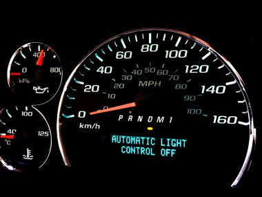 Automatic light control off warning light clipart