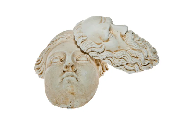 Heads of Zeus and Hera sculptures — Stock Photo, Image
