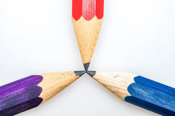 Three sharp pencils — Stock Photo, Image