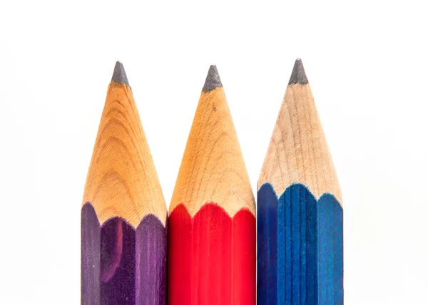 Three sharp pencils — Stock Photo, Image