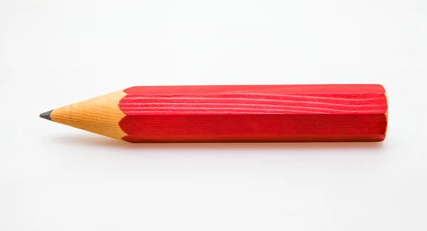 Red wooden pencil — Stock Photo, Image