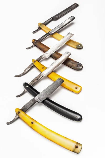 Five rusty razors — Stock Photo, Image