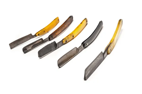 Five rusty razors — Stock Photo, Image