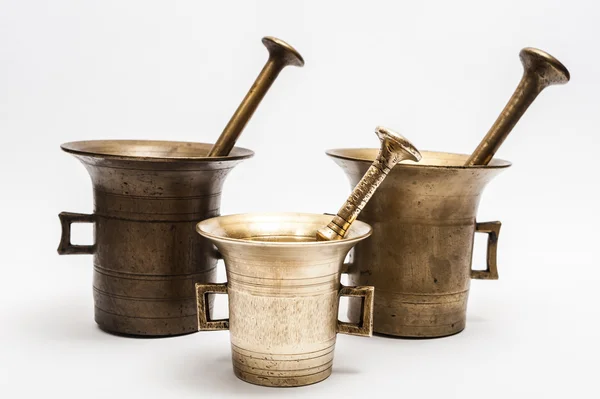 Bronze mortars — Stock Photo, Image