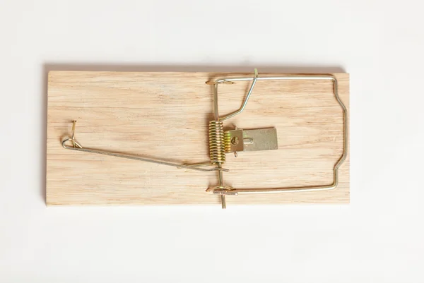 Shot from high point of wooden mouse trap — Stock Photo, Image
