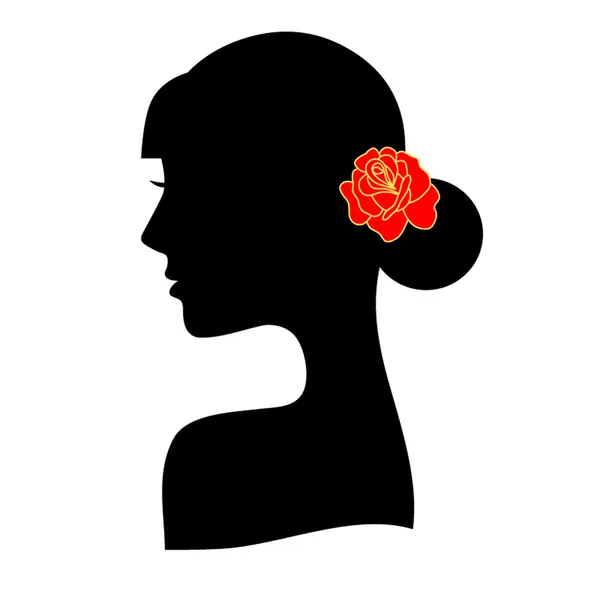 Hermosa mujer — Vector de stock