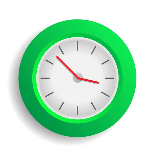 Green Clock — Stock Vector