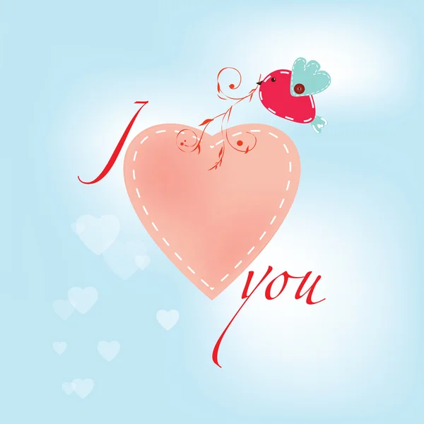 Vector valentine day card — Stock Vector