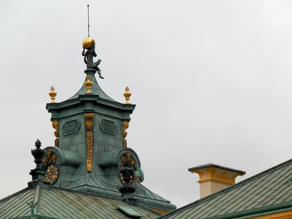 Wilanow palace roof — Stock Photo, Image