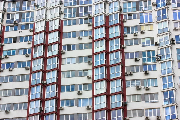 Kiev Ucraina Maggio 2021 Facciata Alto Grattacielo Multipiano Moderno Condominio — Foto Stock
