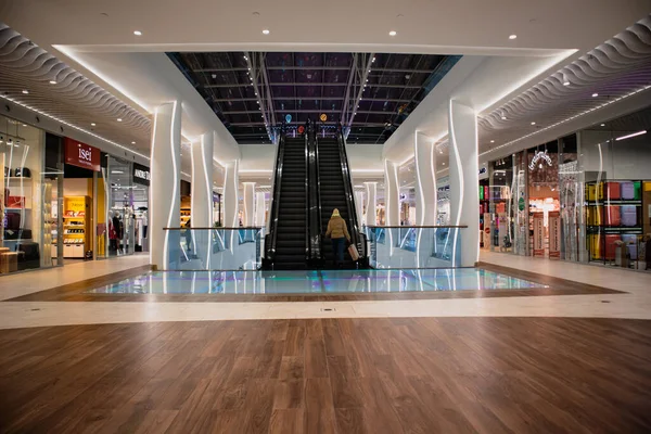 Kiev Ukraine May 2021 Modern Shopping Center Outlet Mall Hall — Stock Photo, Image