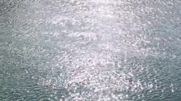 빠르게 흐르는 나강의 바닷가에서 낚시를 어부의 실루엣 — 비디오