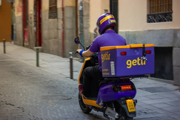 Мадрид Испания Июня 2022 Года Экспресс Сервис Продуктовая Компания Getir — стоковое фото