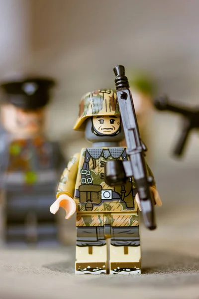 Kiev Ucraina Marzo 2022 Soldati Lego Della Seconda Guerra Mondiale — Foto Stock