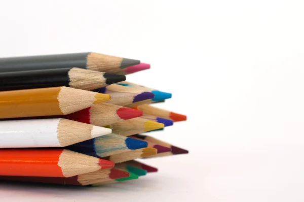 色とりどりの鉛筆のヒント ストック画像