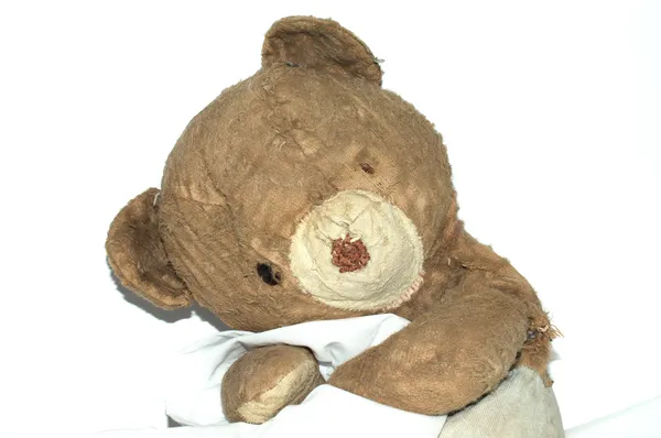 Старый медведь Тэдди — стоковое фото