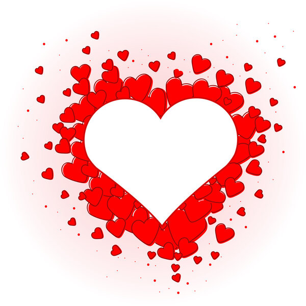 красивые красные сердца ко Дню святого Валентина
