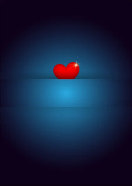 Bonito corazón valentine fondo — Vector de stock