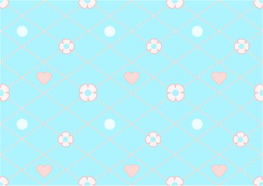 vector mavi çiçek deseni