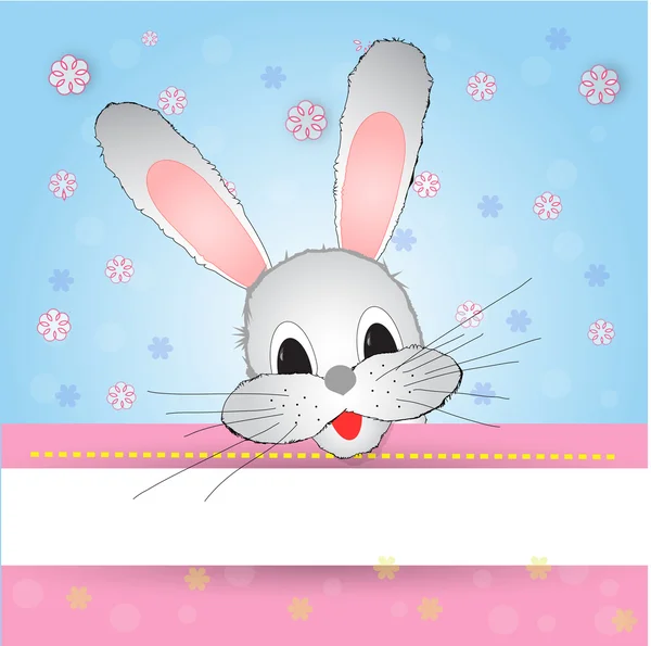 Nice and funny bunny — Stock Vector