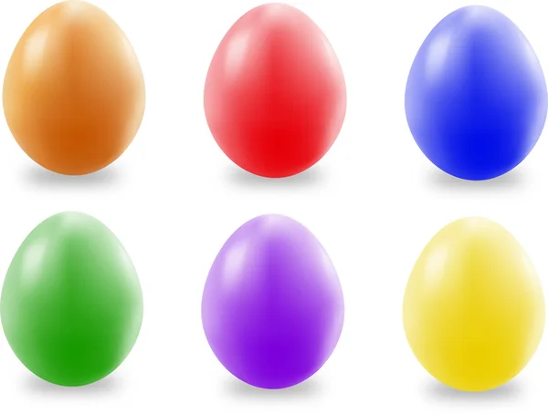 Güzel ve renkli Paskalya yumurtaları — Stok Vektör