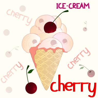 ?beyaz arka plan üzerinde herry dondurma