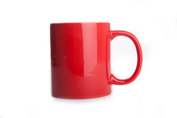 Single red tea cup — Stock Photo, Image