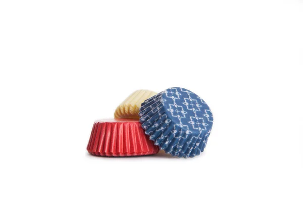 Çerezler için üç kağıt sepetleri