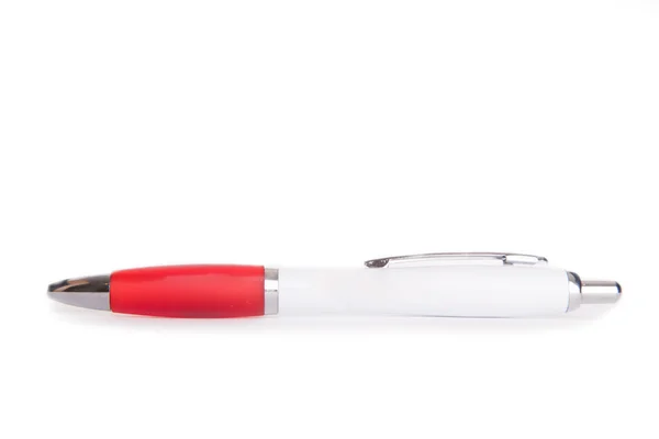 Długopis czerwony i biały na białym tle Zdjęcia Stockowe bez tantiem