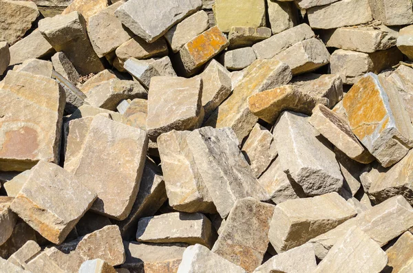 Sandstone, natural stone, quarry stone warehouse space — Stock Photo, Image