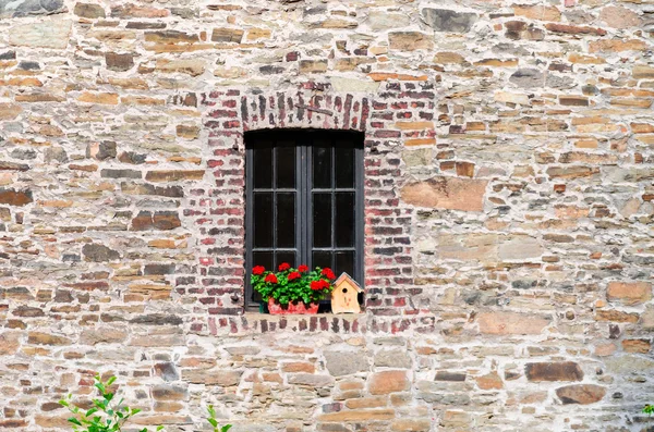 Fenster mit Bleiverglasung — Stockfoto