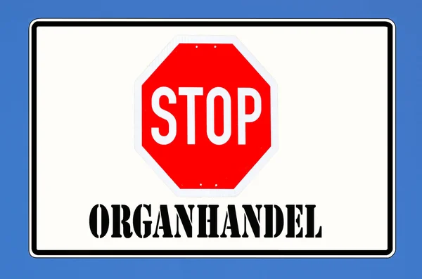 Stopt orgaanhandel — Stockfoto