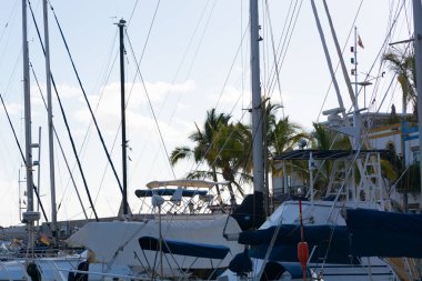 Gözlem güvertesinden Marina, Puerto de Mogan, Gran Canaria, Kanarya Adaları, İspanya