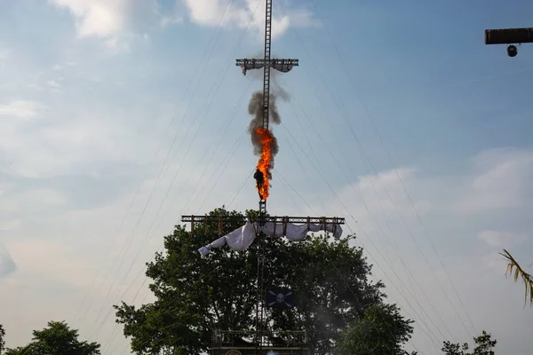 Sevenum Limburg Netherlands July 2019 Amusement Park Show Event Pirate — 图库照片