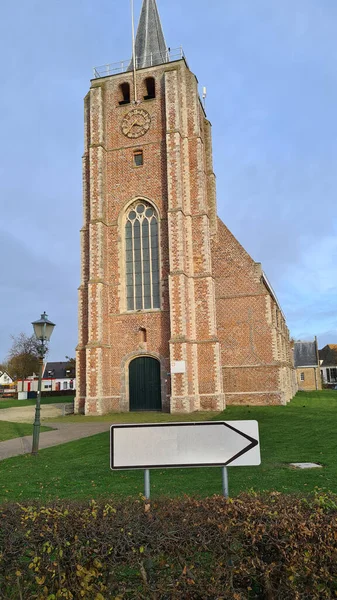 Sint Jacobus Jacobuskerk Una Chiesa Evangelica Riformata Renesse Schouwen Duiveland — Foto Stock