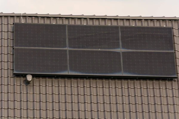Disposición Una Instalación Para Producción Energía Solar — Foto de Stock
