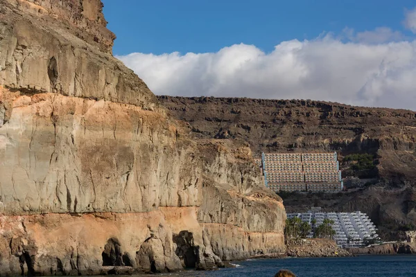 Barranco Fataga Auf Der Kanarischen Insel Gran Canaria Sommer — Stockfoto