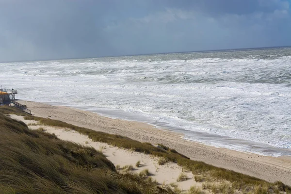 Береговий Ландшафт Острова Сильт Після Штормової Хвилі — стокове фото