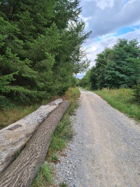 Yürüyüş botları ve taş üzerine taş sinyal, St. James yolu sembolü