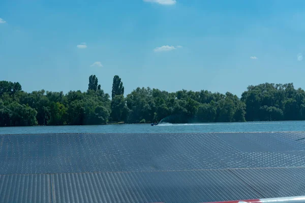 Scenic Uitzicht Zeilboot Details — Stockfoto