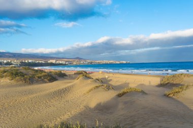 Kıyı kumulları plaj deniz, panorama