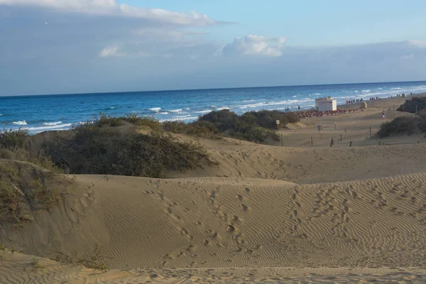 National Park Maspalomas Sand Dunes Gran Canaria Canary Islands Spai — Stock Photo, Image