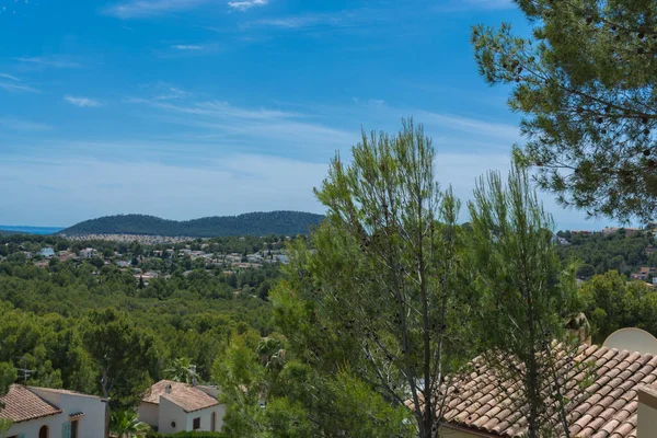 Paguera Palma Körfezi, Mallorca doğru gelen panoramik görünüm