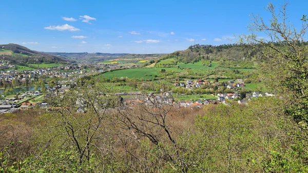 Lüksemburg Almanya Sınırındaki Moselle Vadisi Ndeki Rosport Manzarası — Stok fotoğraf