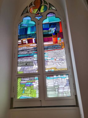 BEDBURG HAU, NRW, GERMANY - Haziran 06, 2022: Berburg-Hau, Deutschland 'deki Wasserburg Moyland. SchlossMoyland Müzesi 'ne hoş geldiniz.